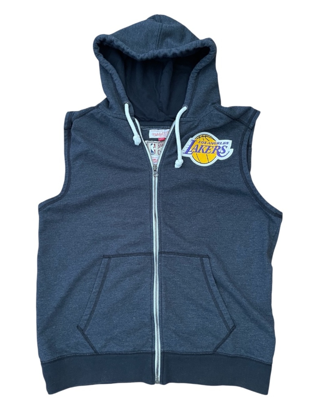 Mitchell & Ness From Downtown Sleeveless Hoodie Lakers